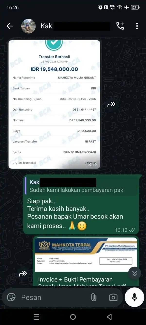 testimoni terpal 6