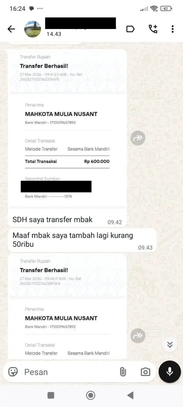 testimoni terpal